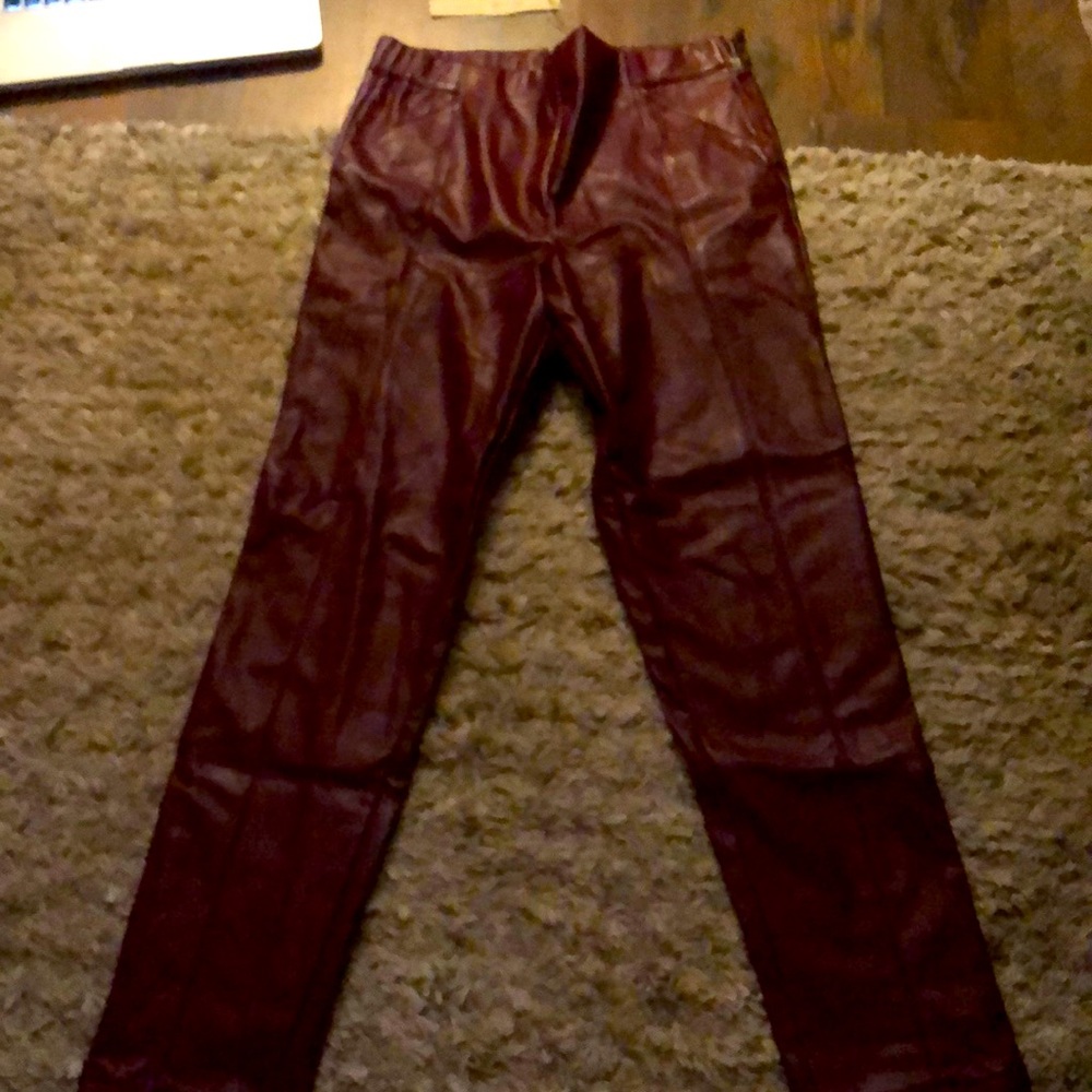 Red leather pants!